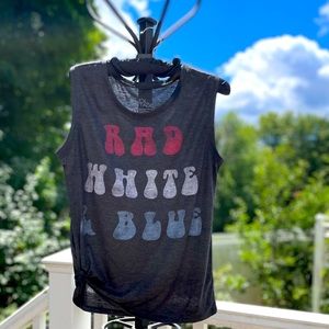 L.O.L Vintage “RAD WHITE & BLUE” Tank